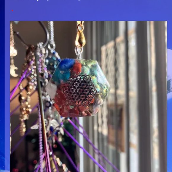 Handmade Orgonite Healing Stone Pendant - Picture 1 of 3